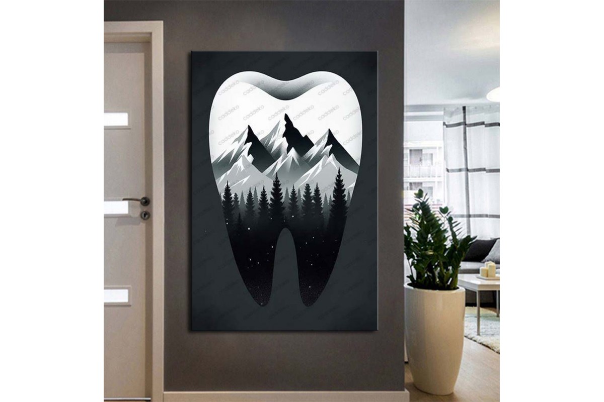 Ağız ve Diş Sağlığı Diş Tablosu Diş Hastanesi Dekorasyon Alp Dağları dsc533