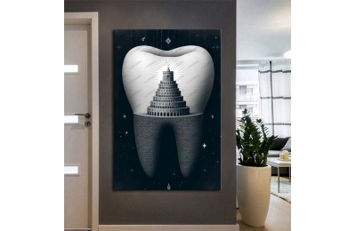 Ağız ve Diş Sağlığı Diş Tablosu Diş Hastanesi Dekorasyon Babil Kulesi dsc537