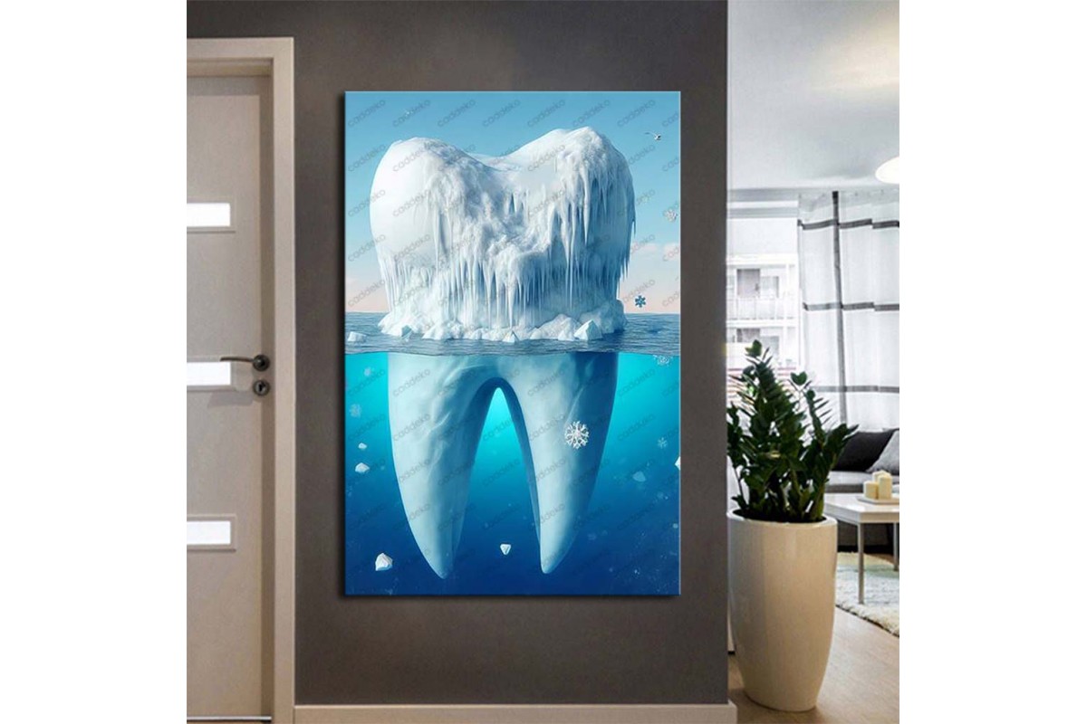 Ağız ve Diş Sağlığı Diş Tablosu Diş Hastanesi Dekorasyon Buz Dağı dsc538