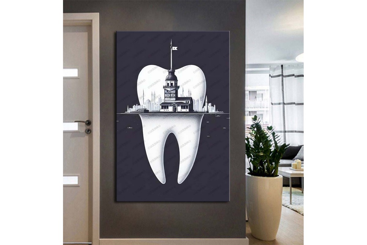 Ağız ve Diş Sağlığı Diş Tablosu Diş Hastanesi Dekorasyon İstanbul Kız Kulesi dsc545
