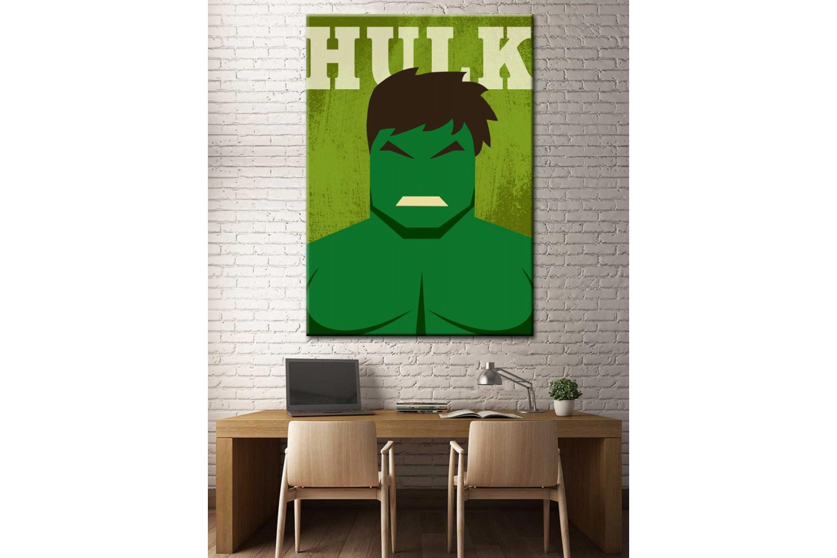 Süper Kahramanlar Serisi Hulk Kanvas Tablo dkm-k39-4