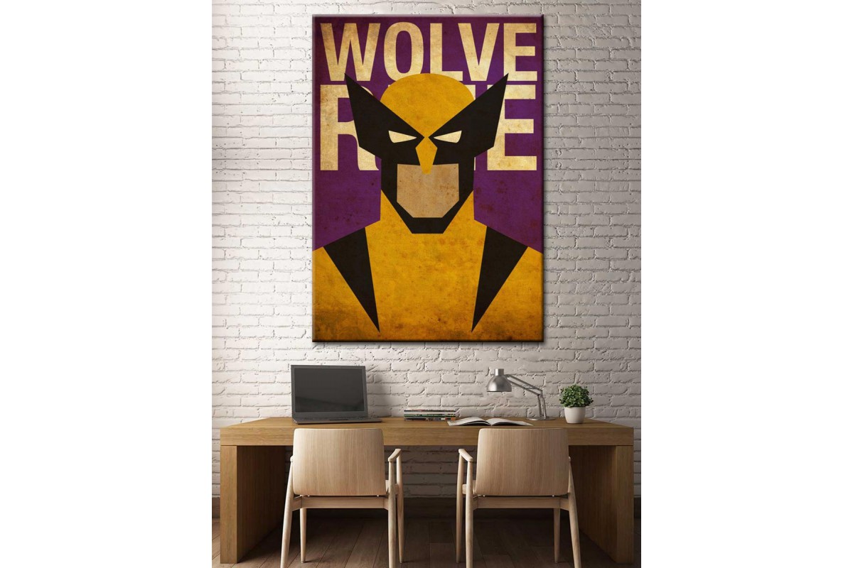 Süper Kahramanlar Serisi Wolverine Kanvas Tablo dkm-k39-5
