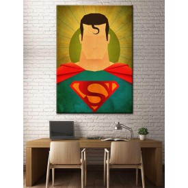 Süper Kahramanlar Serisi Superman Kanvas Tablo dkm-k39-9