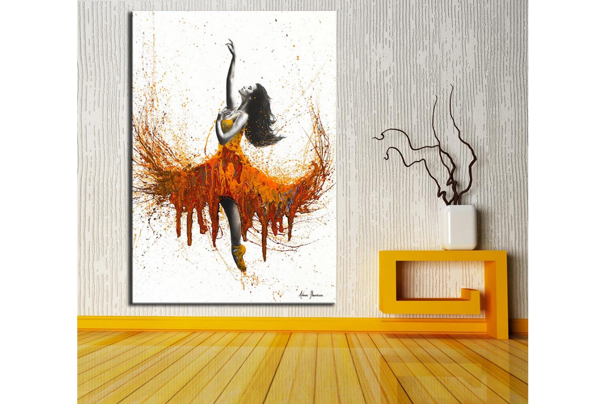 Dansçı  Yağlı Boya Görünüm Kanvas Tablo dkm-k61-144