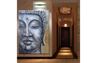 Budha Yağlı Boya Görünümlü Kanvas Tablo k68-10