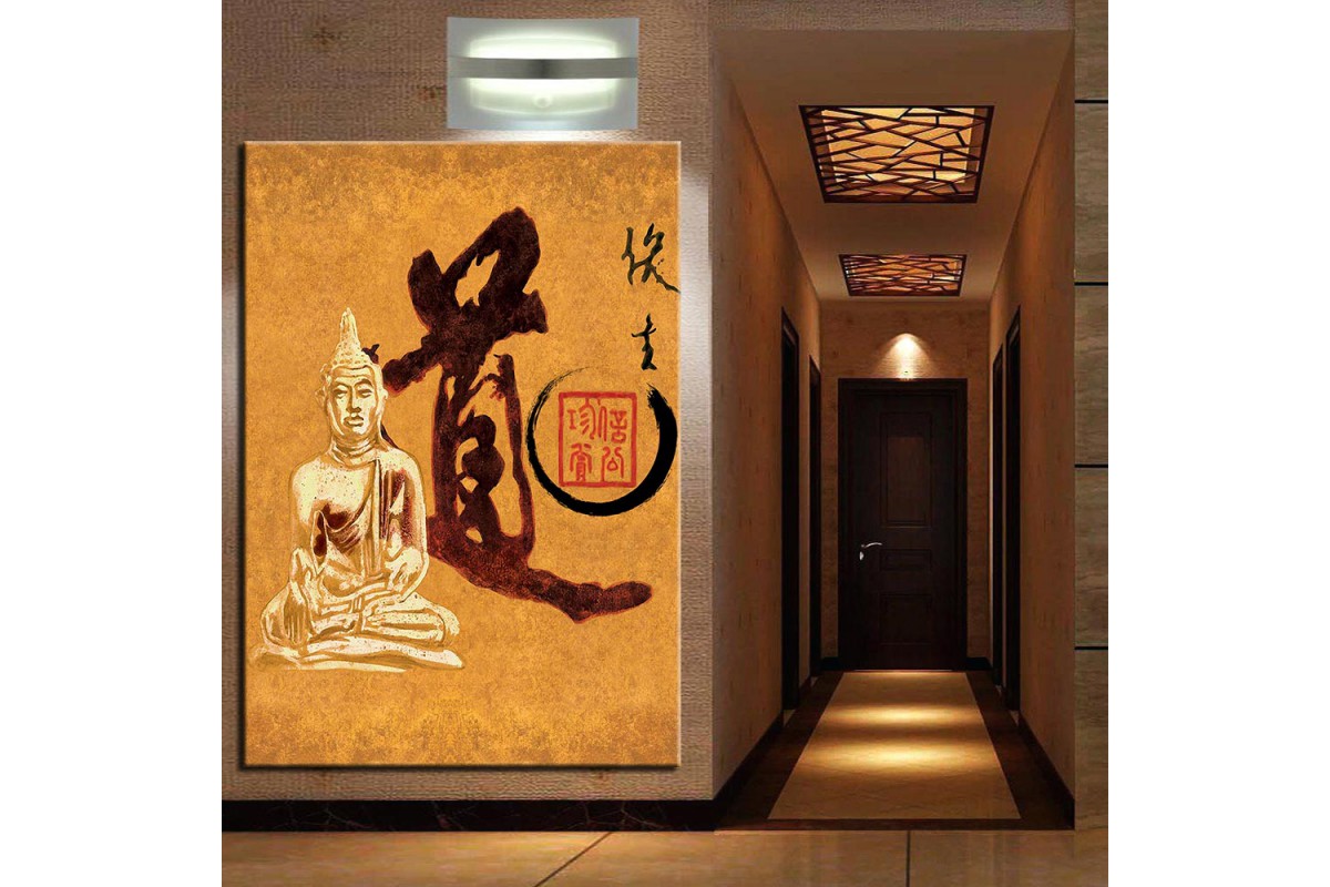 Buddha Feng Shui Buda Kanvas Tablo k68-29