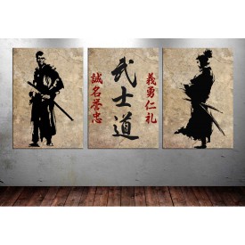 Samuray'ın 7 Yolu Dekoratif Tablo dkm-k9