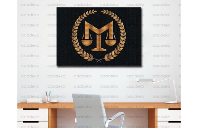 Avukatlık Bürosu Tabloları Hukuk Bürosu İç Dekorasyon kns-60