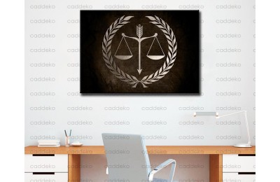 Avukatlık Bürosu Tabloları Hukuk Bürosu İç Dekorasyon kns-65