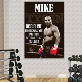 Mike Tyson Boks Spor Motivasyon Kanvas Tablo dkmr222