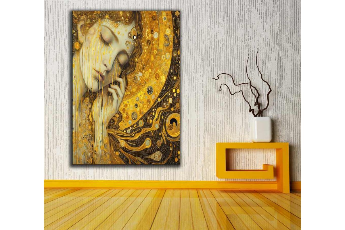 Guistav Klimt Freya'nın Gözyaşları Yeni ve Modern Yorum dkmr273
