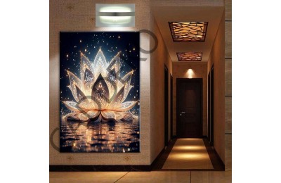 Abstrakt Çiçekler Kanvas Tablo dkmr333