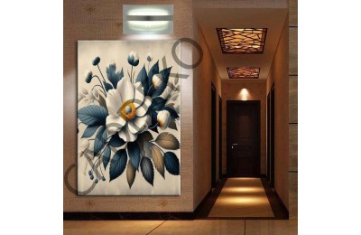 Çiçekler Pastel Kanvas Tablo dkmr337