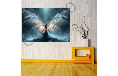 Cennetten Düşen Melek Kanvas Tablo dkmr361