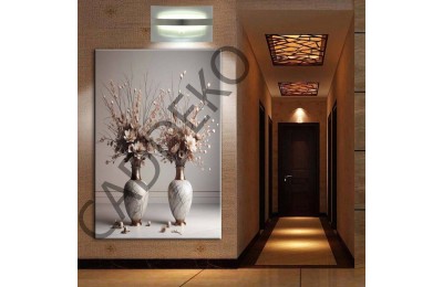 Vazo ve Çiçekler Kanvas Tablo dkmr382