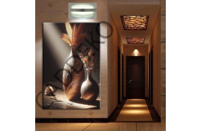 Vazo ve Çiçekler Kanvas Tablo dkmr387