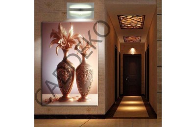 Vazo ve Çiçekler Kanvas Tablo dkmr391