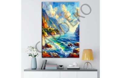 Çok Renkli Doğa 6 Dekoratif Kanvas Tablo dkmr426