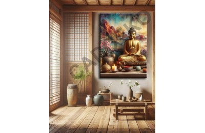 Buddha Feng Shui Buda Kanvas Tablo fngs22