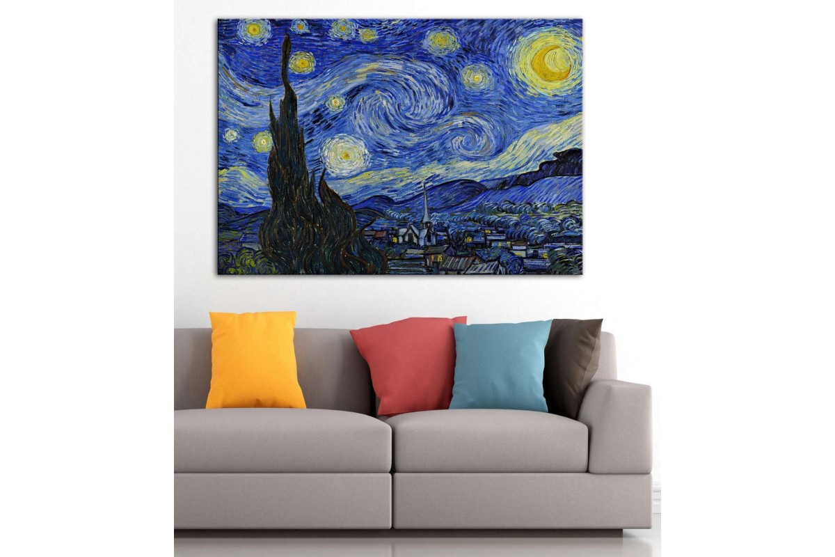 Van Gogh Yıldızlı Gece Tablosu dkmr262
