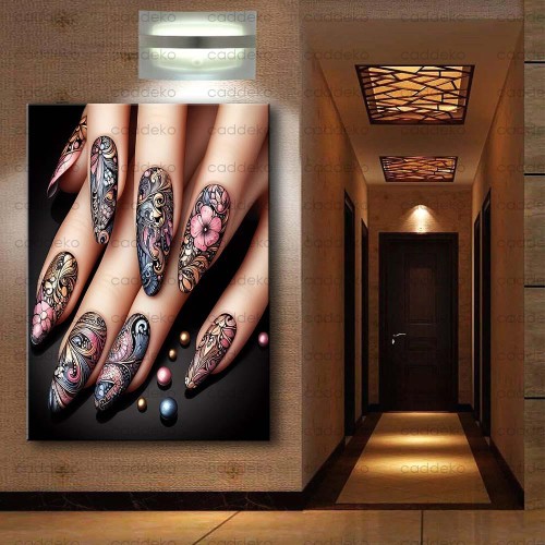 Tırnak Süsleme, Nail Art Kanvas Tabloları dkm-trn4