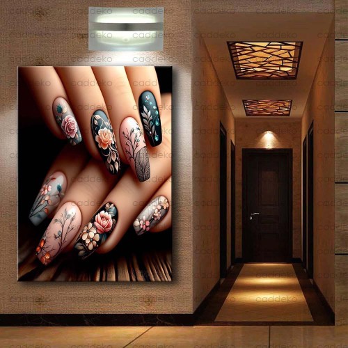 Tırnak Süsleme, Nail Art Kanvas Tabloları dkm-trn5