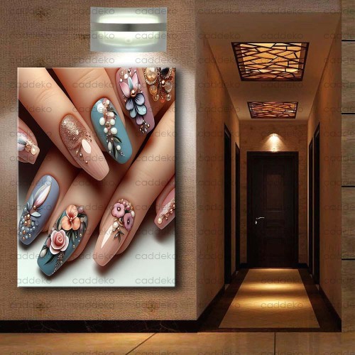 Tırnak Süsleme, Nail Art Kanvas Tabloları dkm-trn8