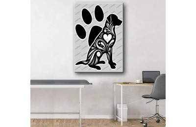 Pet Center Dekorasyon Veteriner Kliniği Tabloları Köpek vtr33