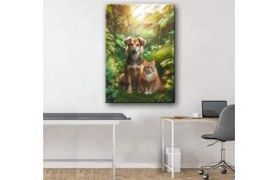 Pet Center Dekorasyon Veteriner Kliniği Tabloları Kedi ve Köpek vtr45