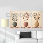 Modern Çizgi Minimalist Vazo Çiçek Dekoratif Yapışkanlı Kanvas Bezi DDK-10 Modern Çizgi Minimalist Vazo Çiçek Dekoratif Yapışkanlı Kanvas Bezi DDK-10