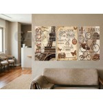 Vintage Paris Eyfel Kulesi Nostalji Dekoratif Yapışkanlı Kanvas Bezi DDK-111 Vintage Paris Eyfel Kulesi Nostalji Dekoratif Yapışkanlı Kanvas Bezi DDK-111