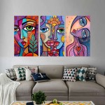 Pop Art Canlı Renkli Yüzler Dekoratif Yapışkanlı Kanvas Bezi DDK-13 Pop Art Canlı Renkli Yüzler Dekoratif Yapışkanlı Kanvas Bezi DDK-13