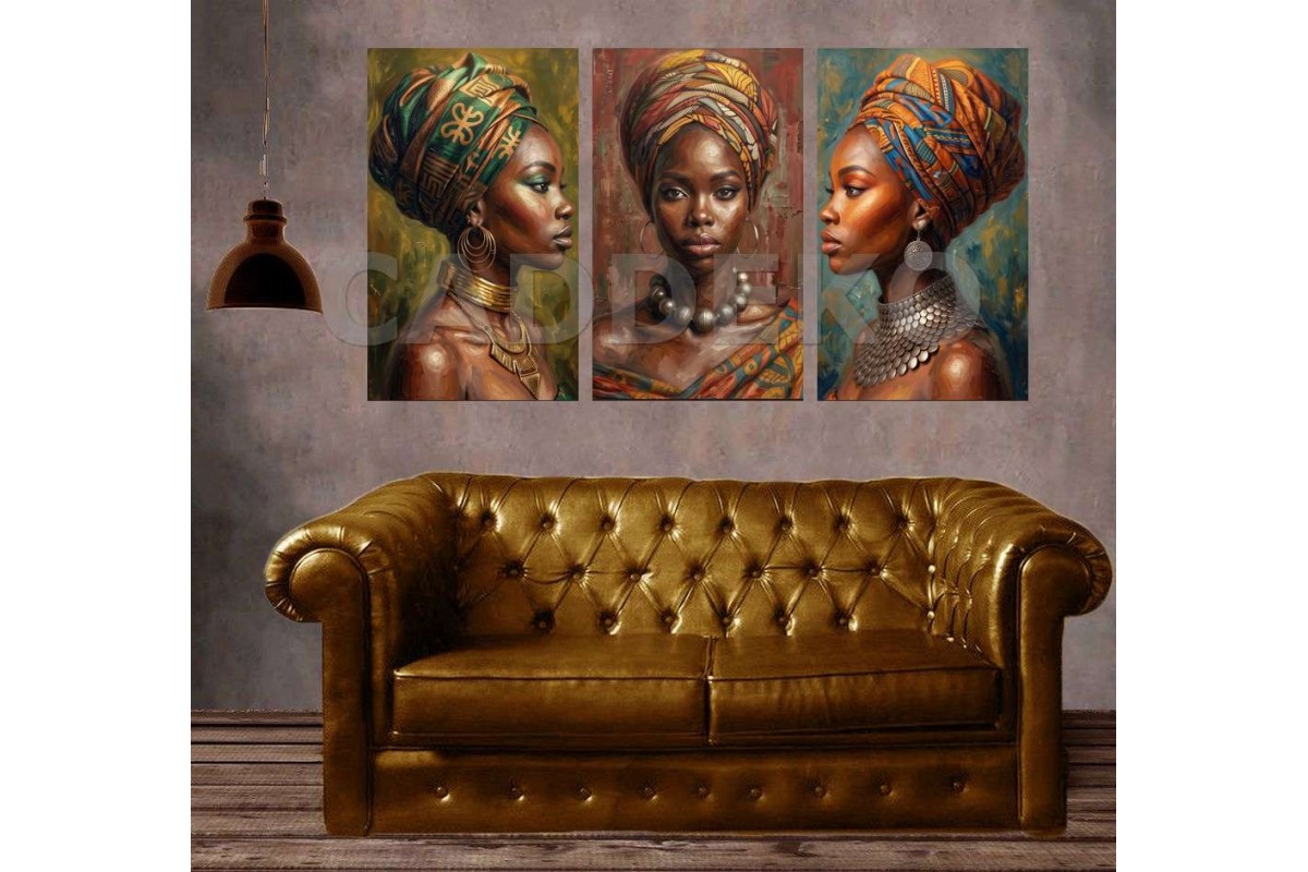 Dijital Sanat Etnik Afrikalı Kadın Portre Dekoratif Yapışkanlı Kanvas Bezi DDK-55 Dijital Sanat Etnik Afrikalı Kadın Portre Dekoratif Yapışkanlı Kanvas Bezi DDK-55