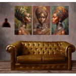 Dijital Sanat Etnik Afrikalı Kadın Portre Dekoratif Yapışkanlı Kanvas Bezi DDK-55 Dijital Sanat Etnik Afrikalı Kadın Portre Dekoratif Yapışkanlı Kanvas Bezi DDK-55